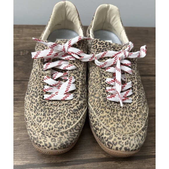 Dolce Vita Laini Sneaker | Tan Leopard Print Suede | Women’s 9.5 | New w/no Tags - Picture 1 of 11